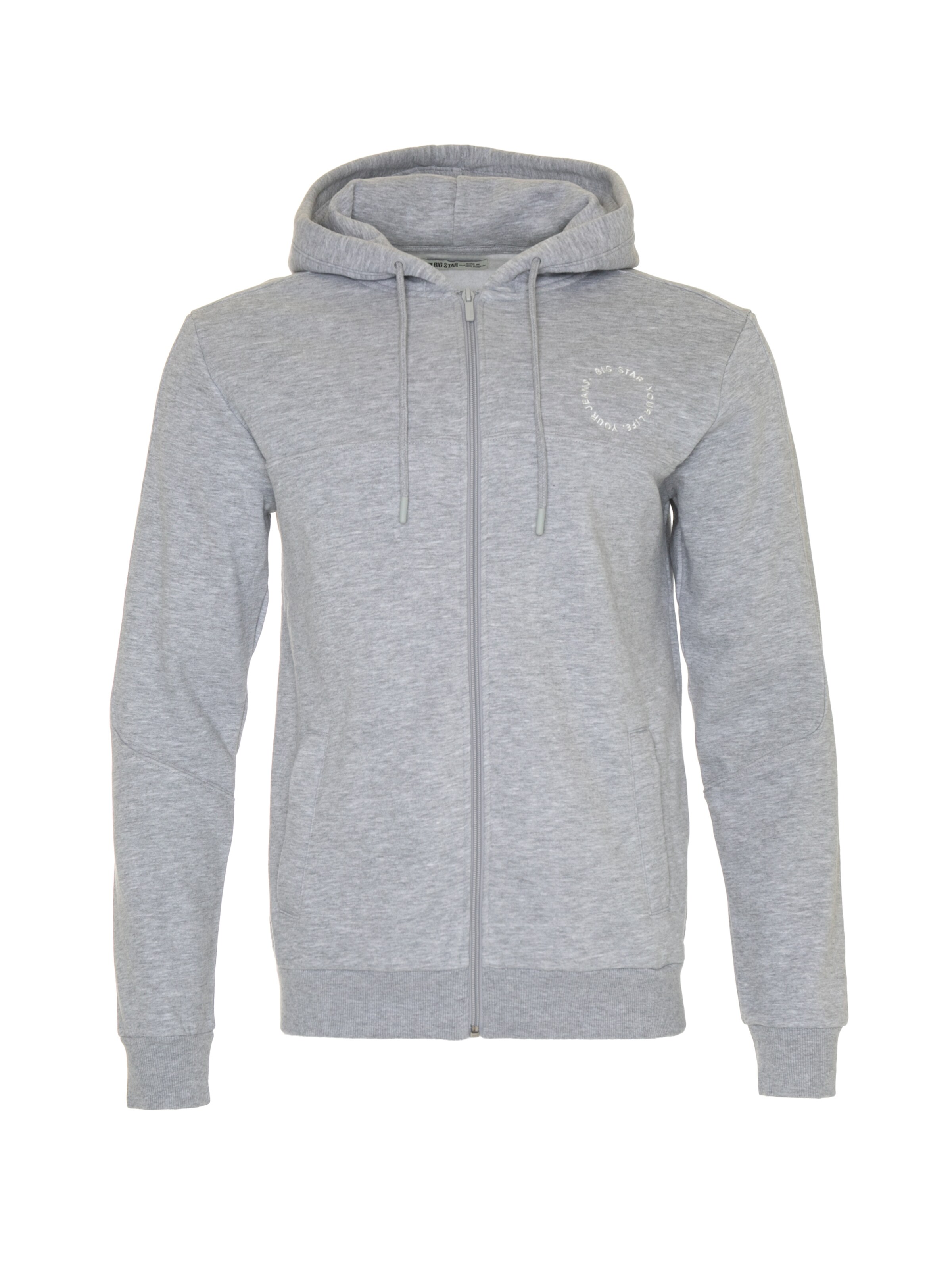 BIG STAR Sweatshirt 'AJRON' in Grey: front