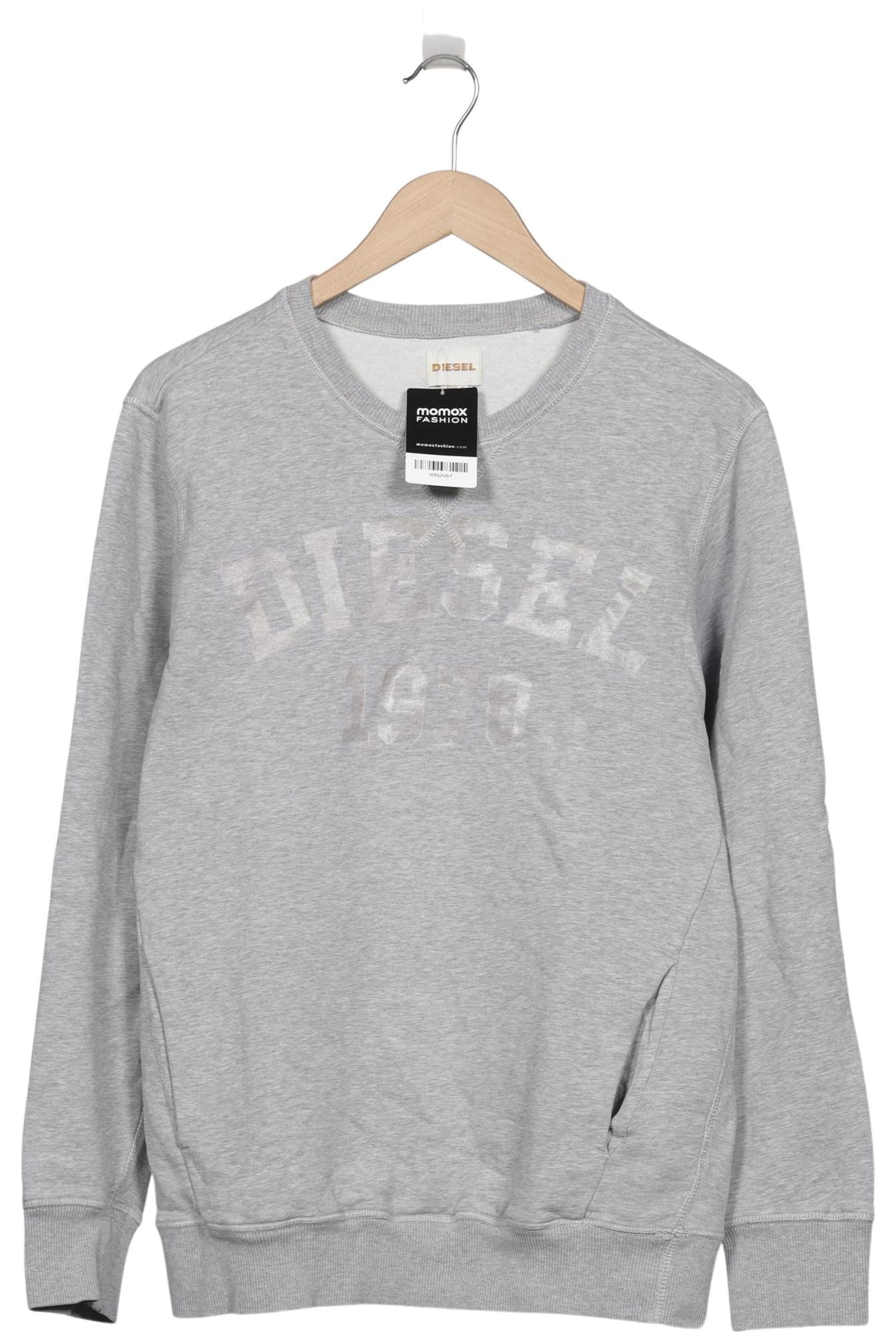 DIESEL Sweatshirt & Zip-Up Hoodie in M in Grey: front