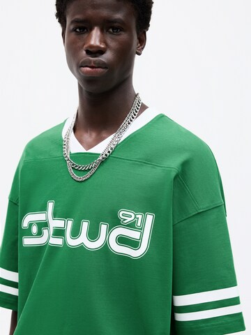 T-Shirt 'STWD' Pull&Bear en vert