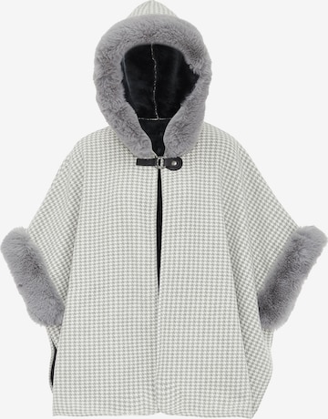 FRAULLY Cape in Grau: Vorderseite