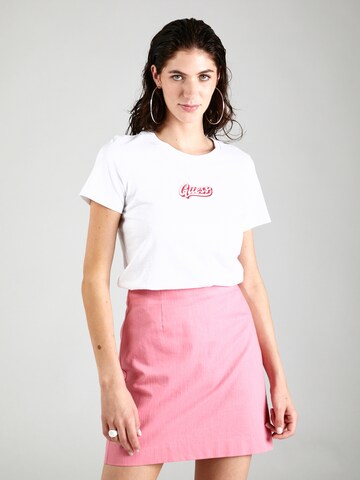 GUESS Shirt 'LOS ANGELES' in White: front