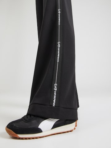évasé Pantalon EA7 Emporio Armani en noir