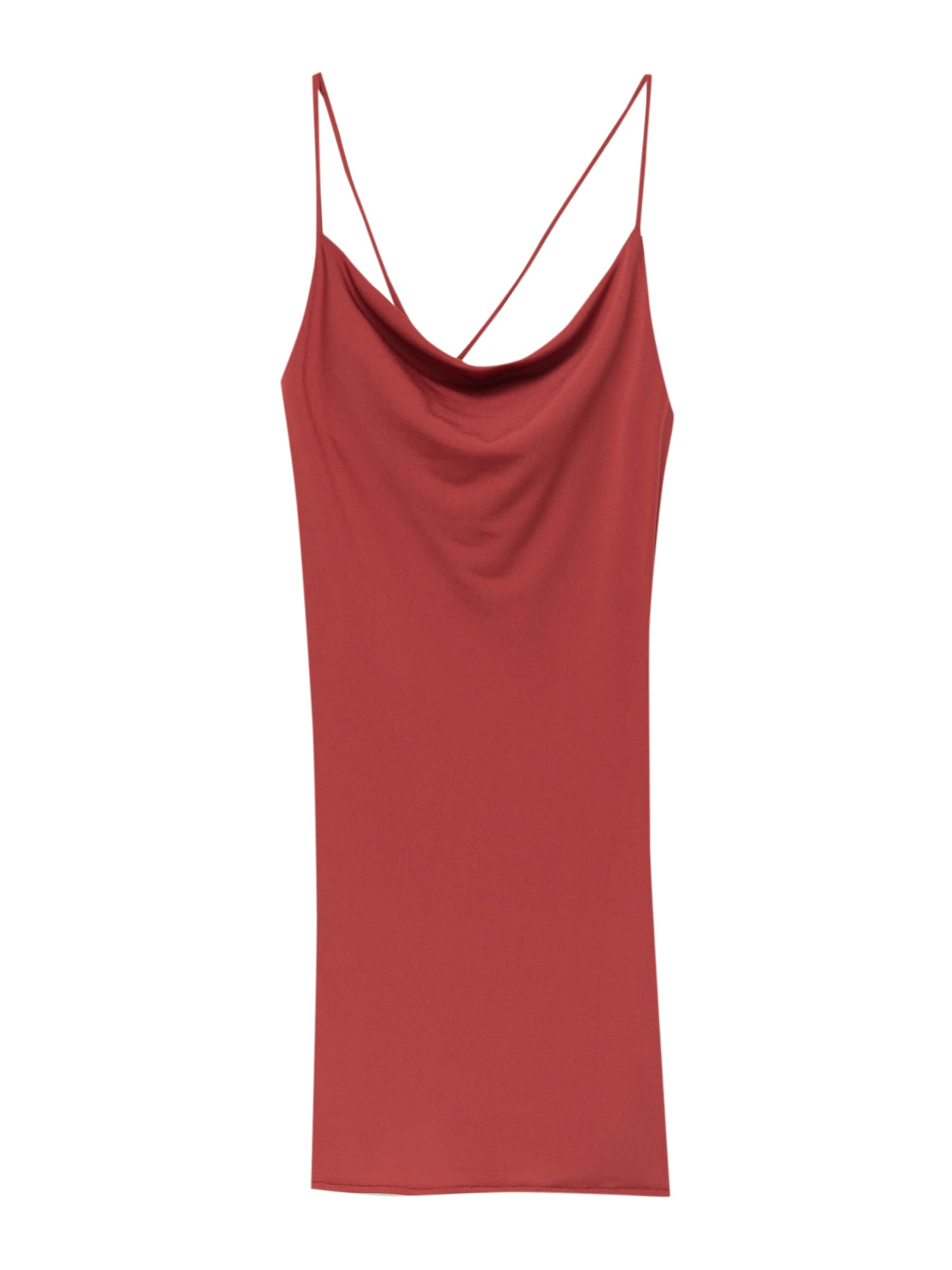 Pull&Bear Kleid in Rot: Vorderseite