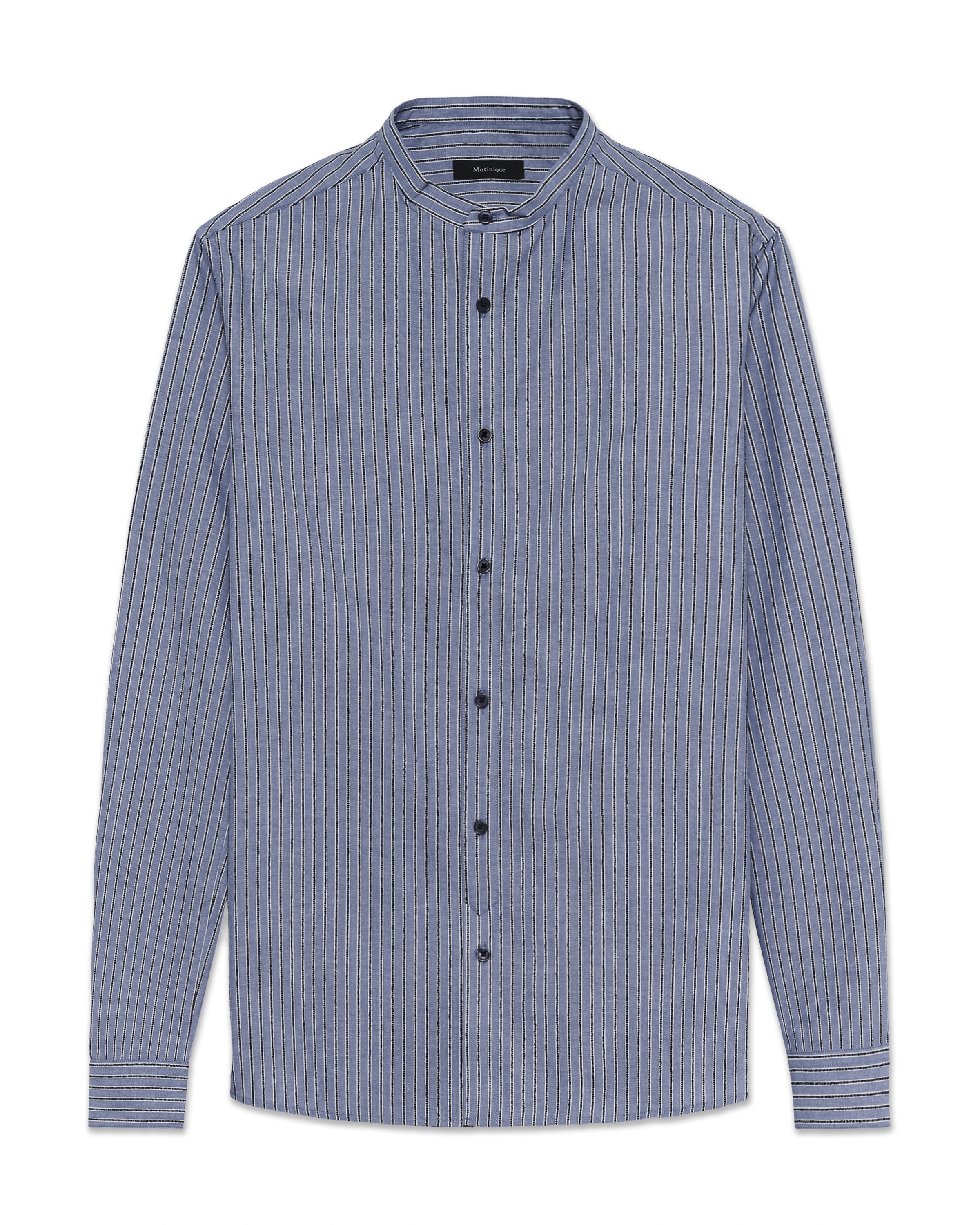 Coupe regular Chemise 'MAbruce' Matinique en bleu : devant