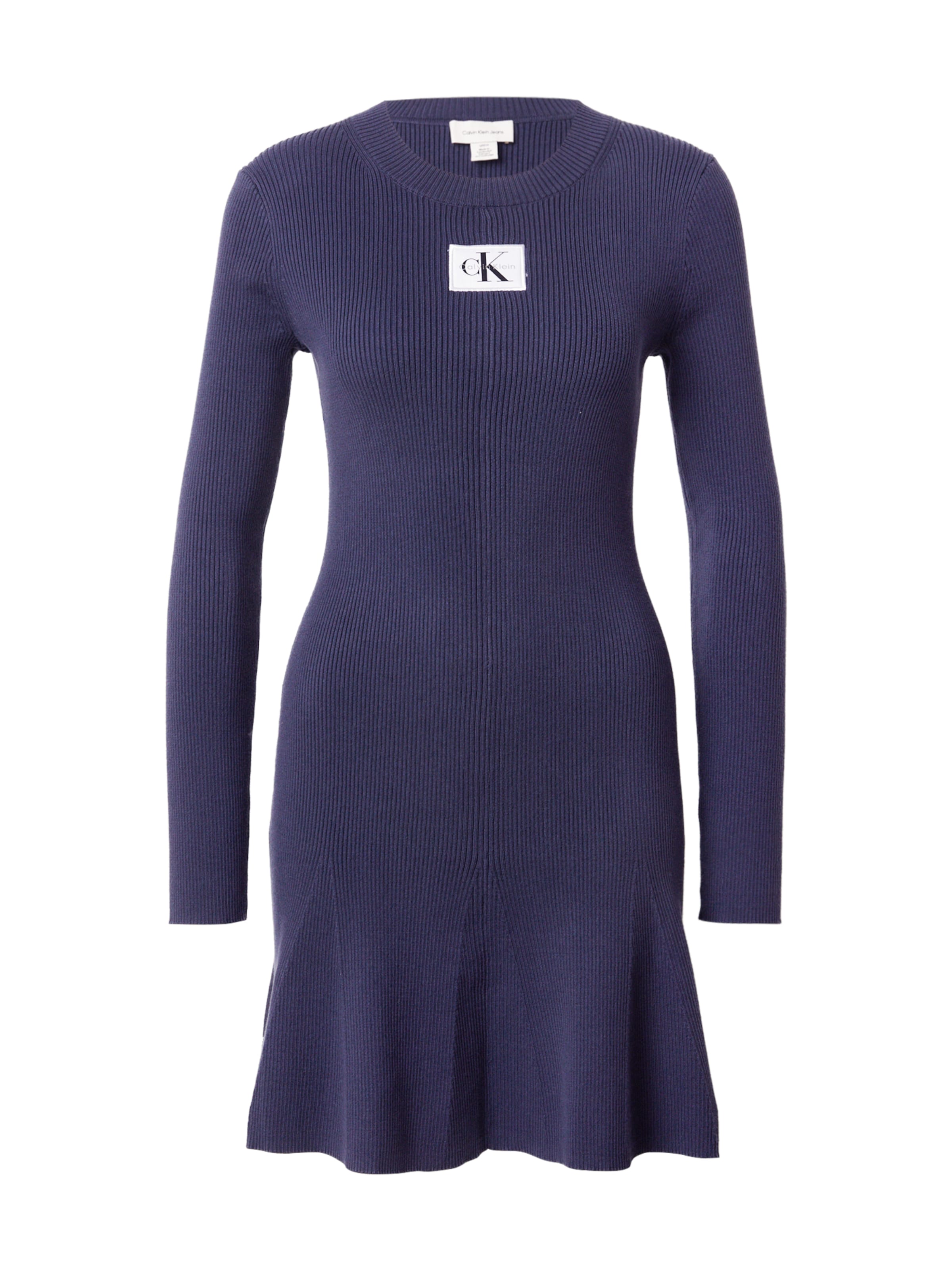 Calvin Klein Jeans Πλεκτό φόρεμα σε μπλε: μπροστά