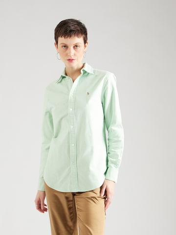 Bluză de la Polo Ralph Lauren pe verde: față