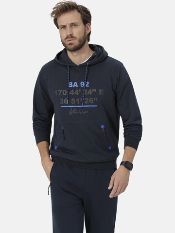 Sweat-shirt ' Florezonto ' BABISTA en bleu : devant