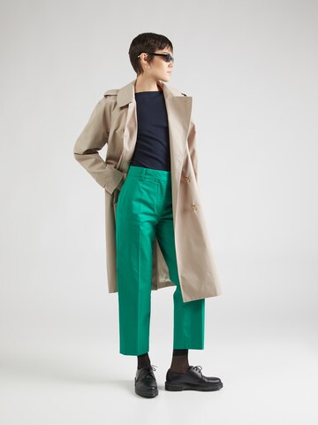 TOMMY HILFIGER Regular Trousers with creases in Green