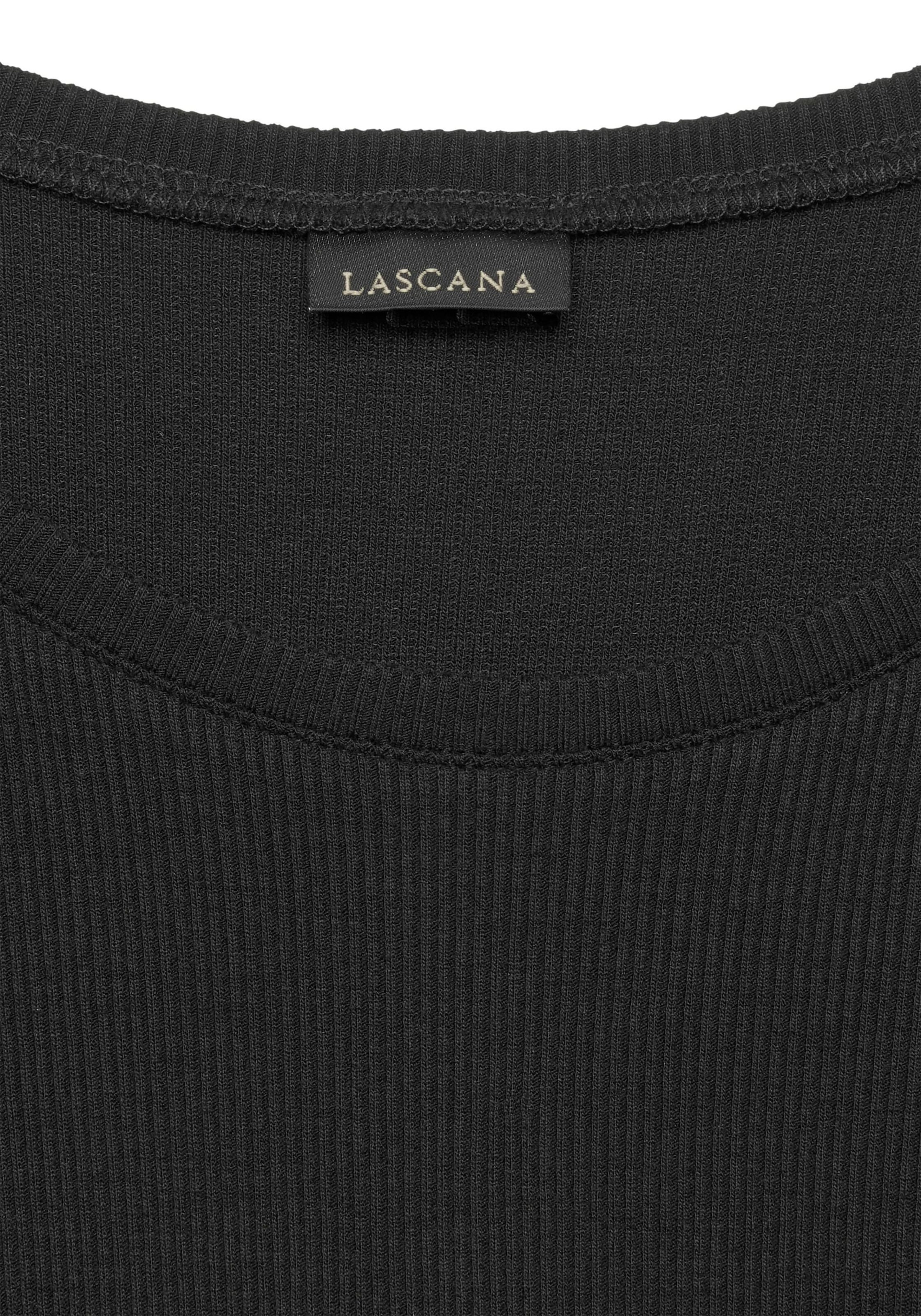 LASCANA T-shirt i svart