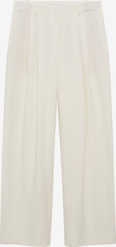 MANGO Wide Leg Hose 'Peach' in Weiß: predná strana