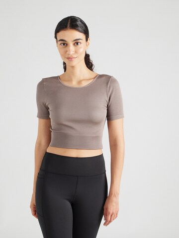 T-shirt fonctionnel 'ONPJAIA' ONLY PLAY en marron : devant