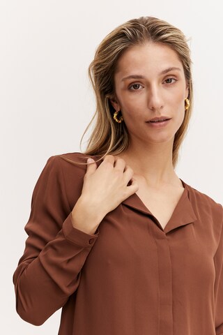 b.young - Blusa 'Hialice' em castanho