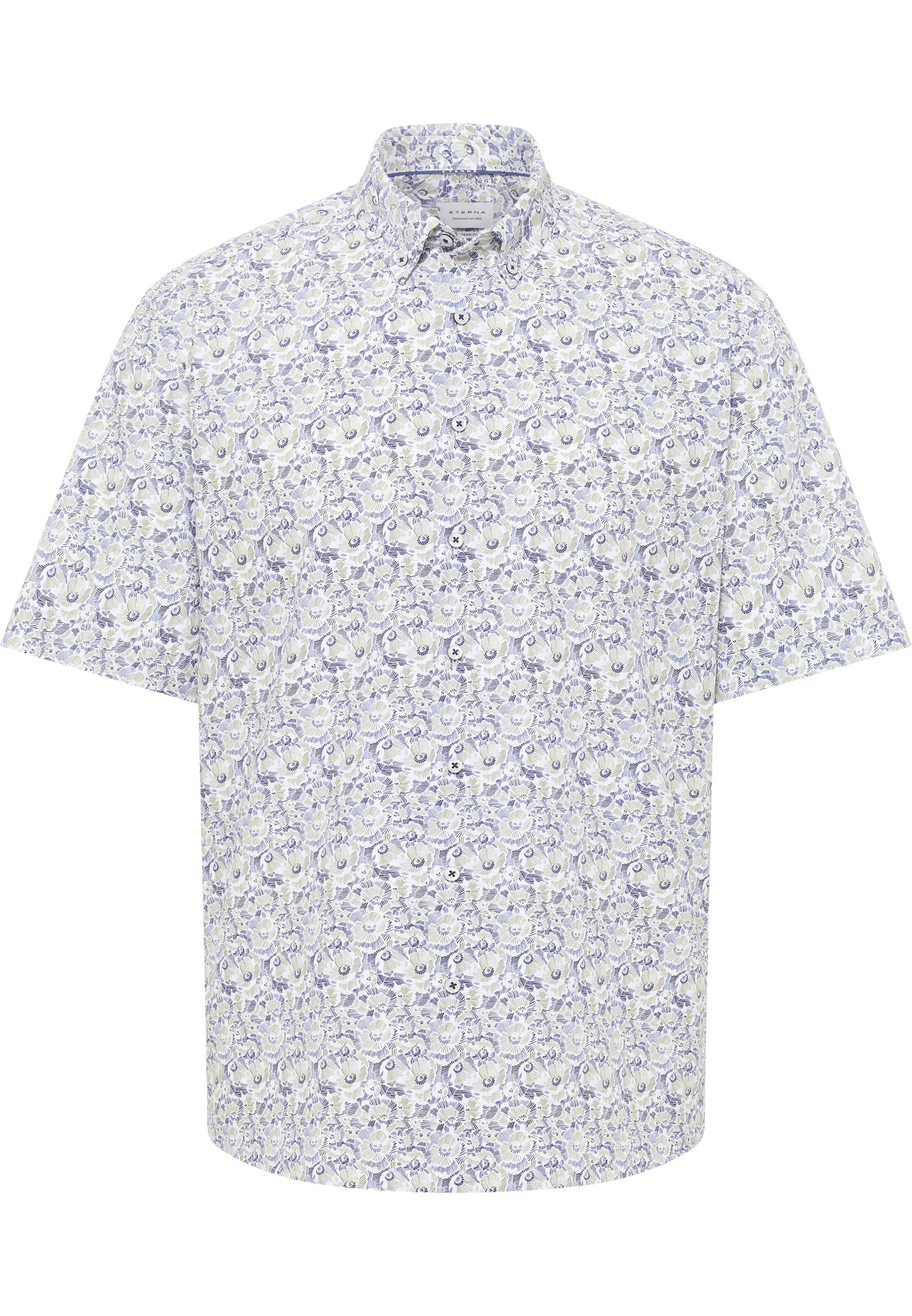 ETERNA Regular fit Button Up Shirt in Mixed colours: front