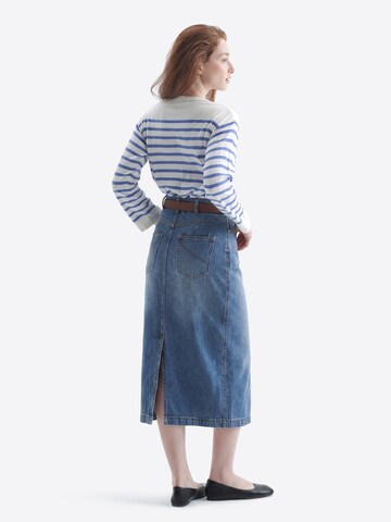 TorWeit Sticktop 'Fine Knitted Top'‌‌ in Blau