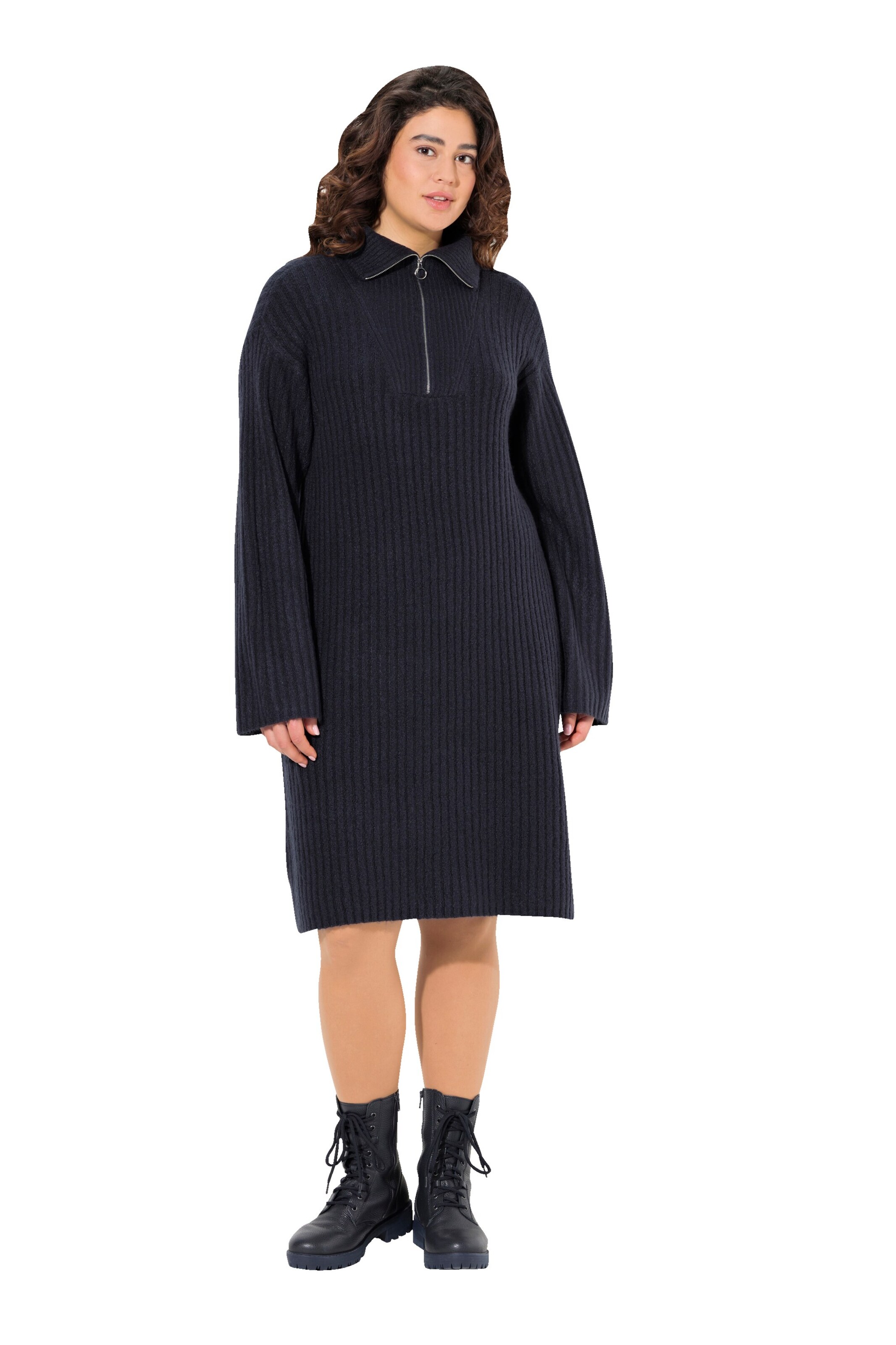 Ulla Popken Knitted dress in Black