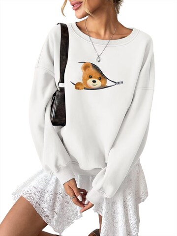 GORHEY Sweatshirt in Wit: voorkant