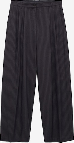 Wide leg Pantaloni con pieghe 'BALI' di MANGO in blu: frontale