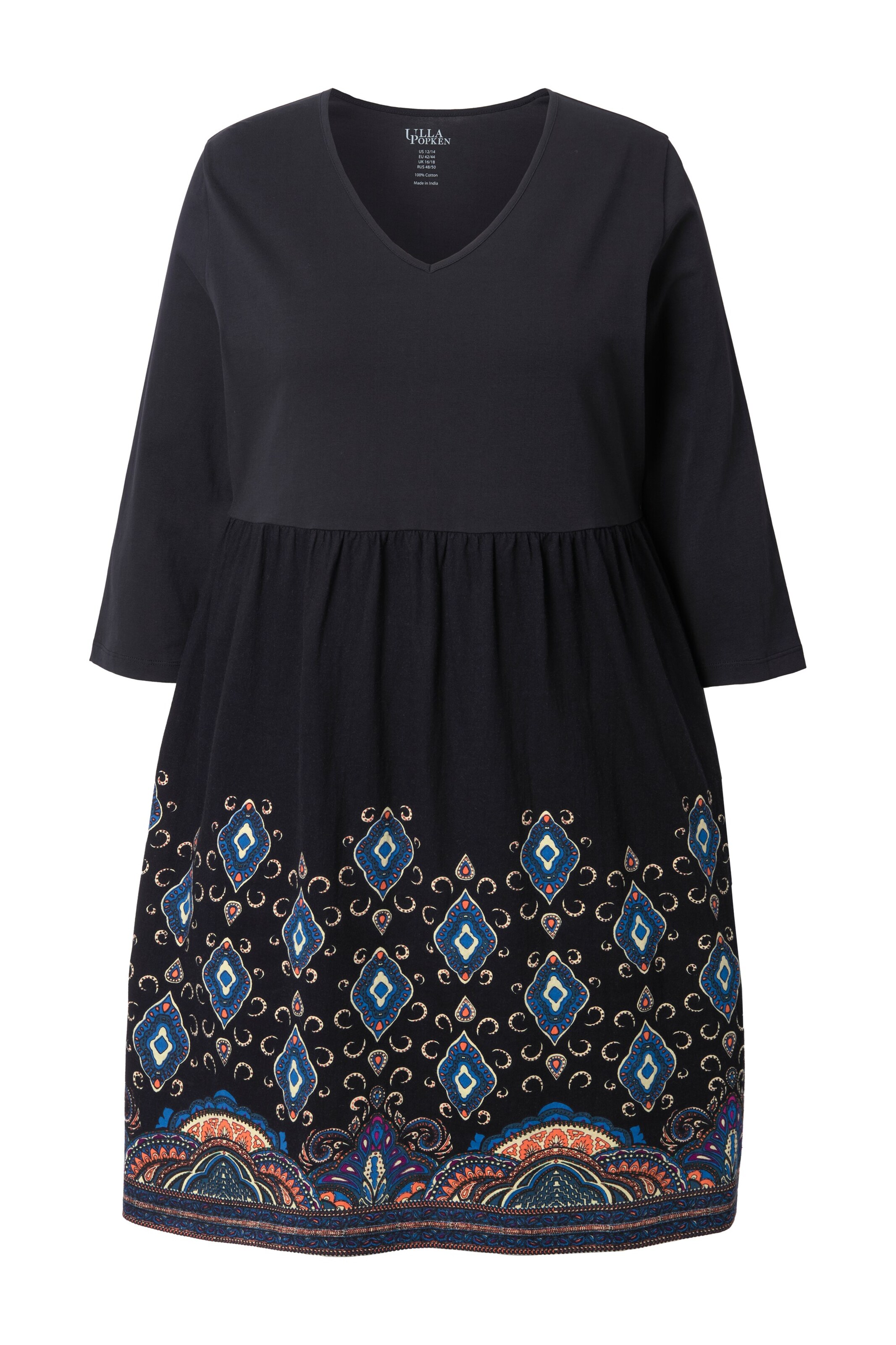 Ulla Popken Jurk in Zwart: voorkant