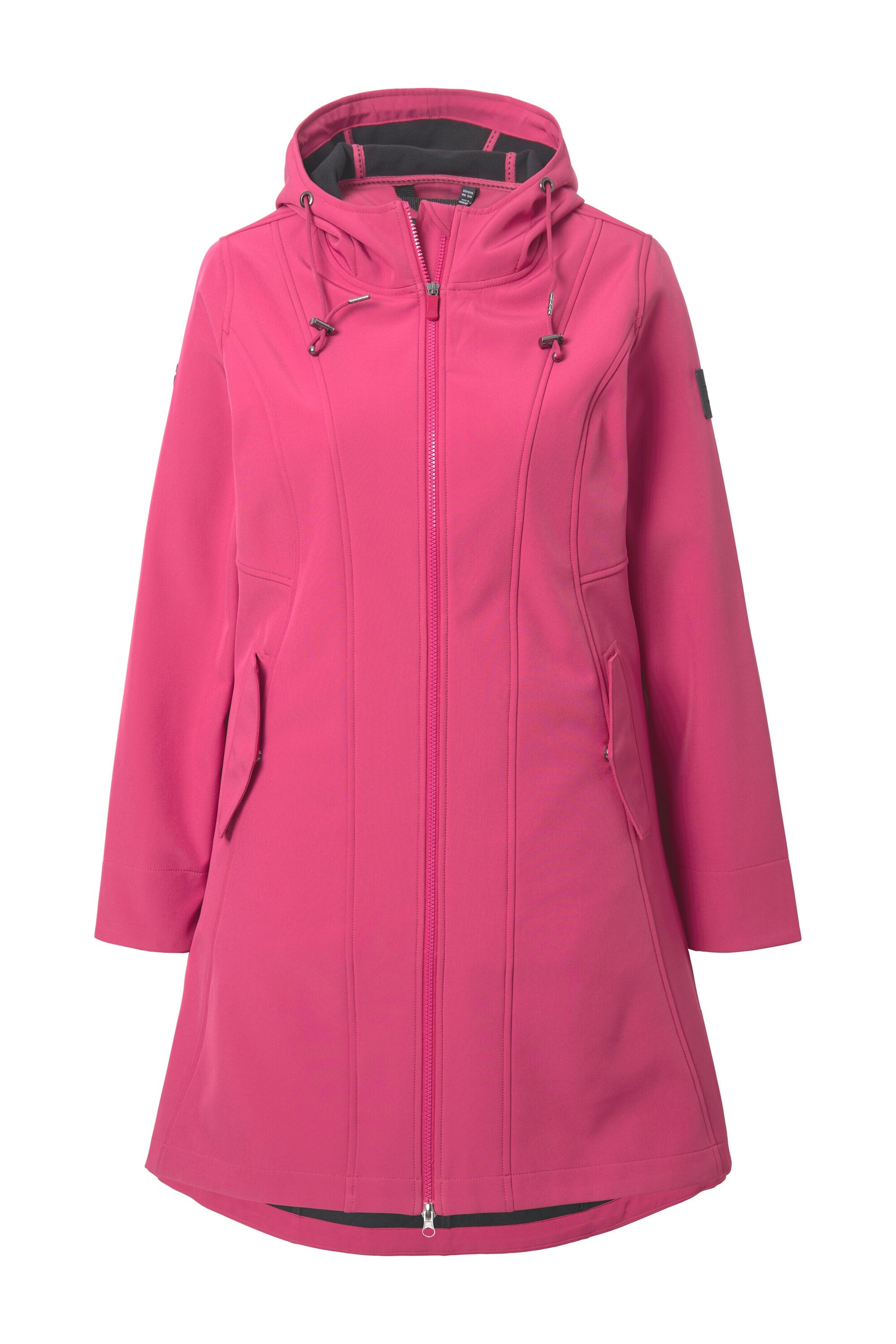 Ulla Popken Funktionsmantel in Pink: Vorderseite