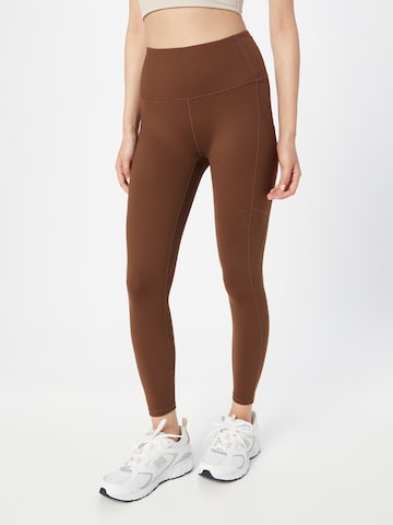 Varley Skinny Workout Pants 'Let's Go 2.0' in Brown: front