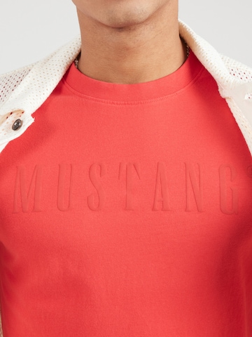 T-Shirt 'AUSTIN' MUSTANG en rouge