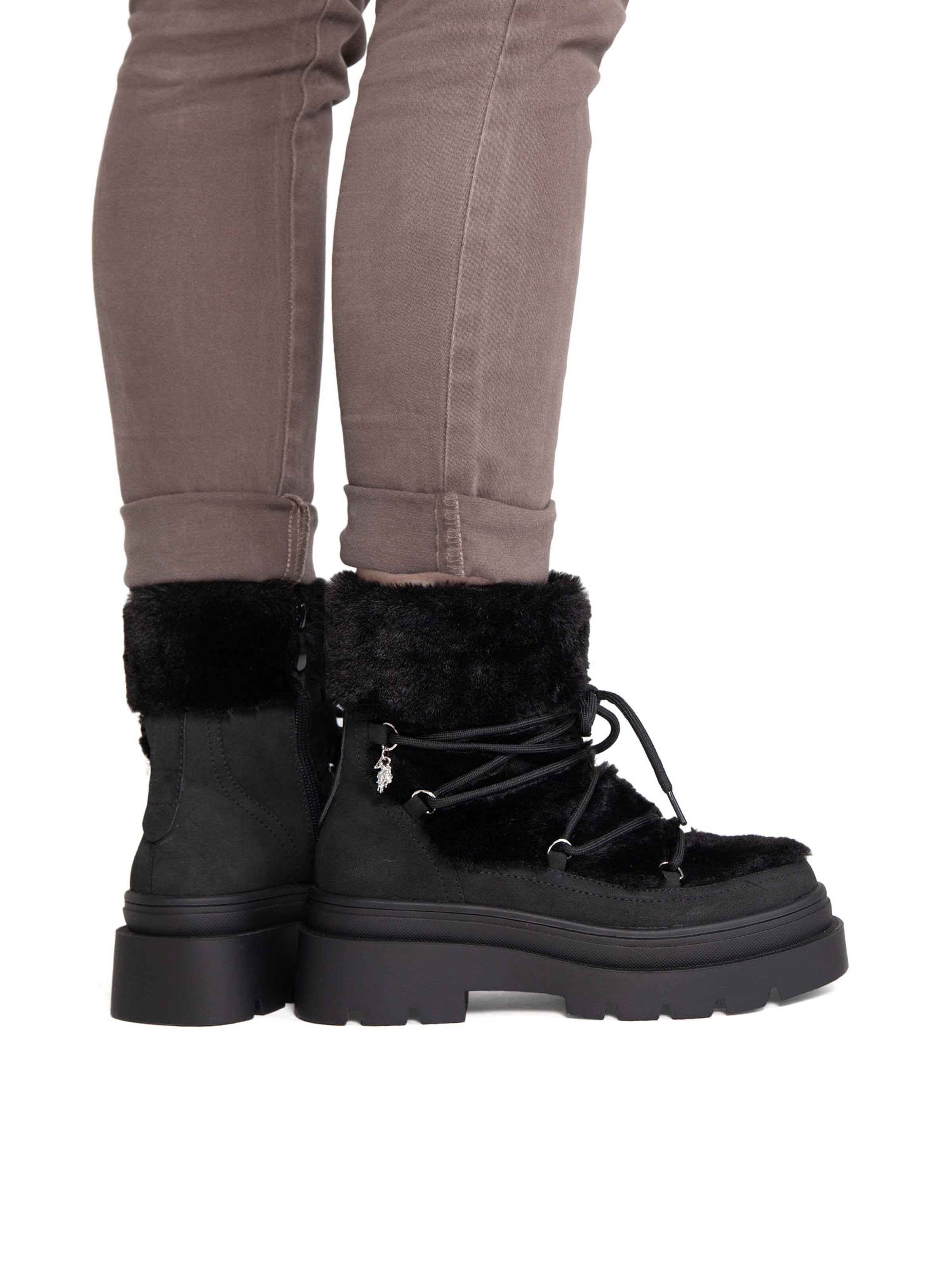 Bottines à lacets 'Shona' US POLO ASSN. en noir
