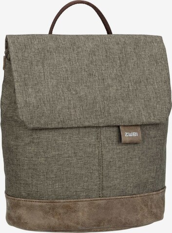 ZWEI Backpack 'Olli' in Brown: front