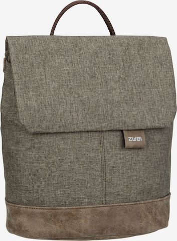 ZWEI Backpack 'Olli' in Brown: front