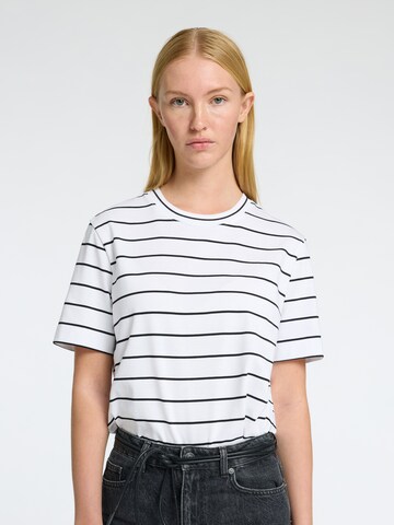 Maglietta 'ESSENTIAL' di SELECTED FEMME in bianco: frontale