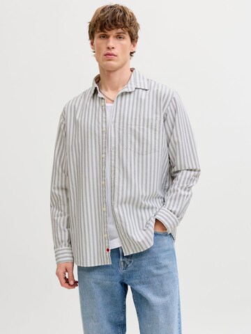 Coupe regular Chemise 'RDDLESNER' JACK & JONES en bleu : devant