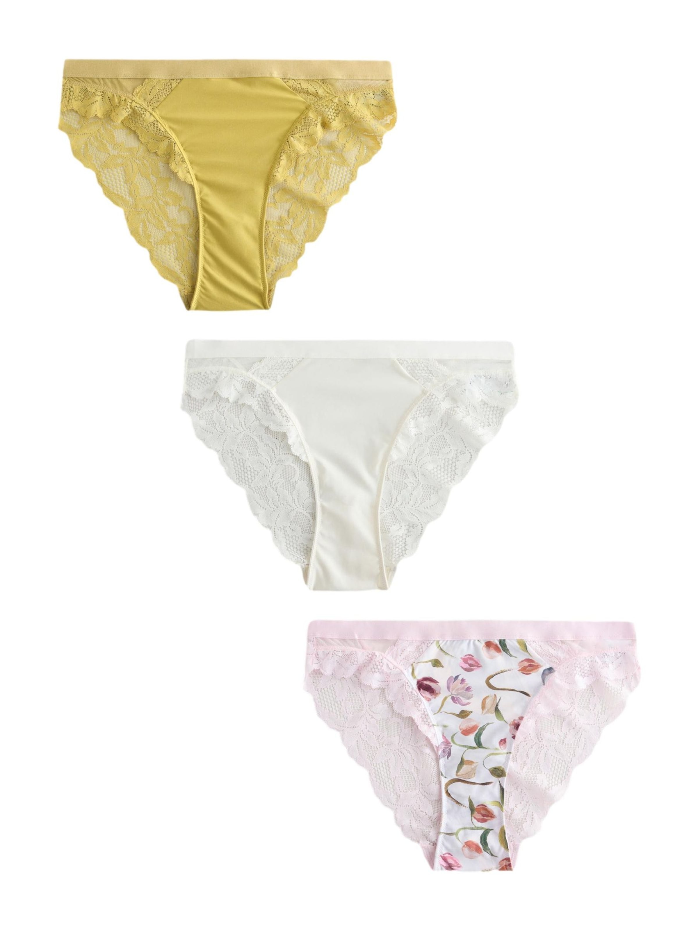 Next Slip en XS en roseau / rose / blanc, Vue avec produit