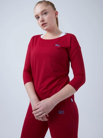 SPORTKIND Shirt '3/4 Loose Fit' in Red