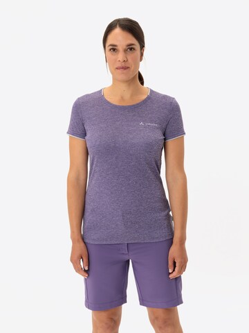 VAUDE Functioneel shirt 'Essential' in Lila: voorkant