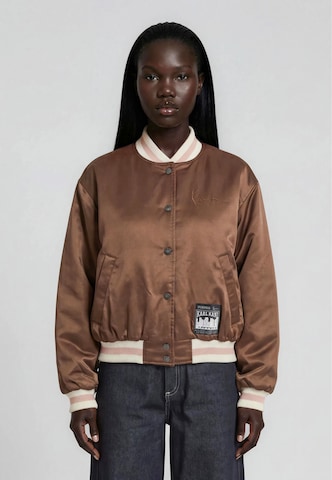 Karl Kani Tussenjas 'Signature Bowling' in Bruin: voorkant