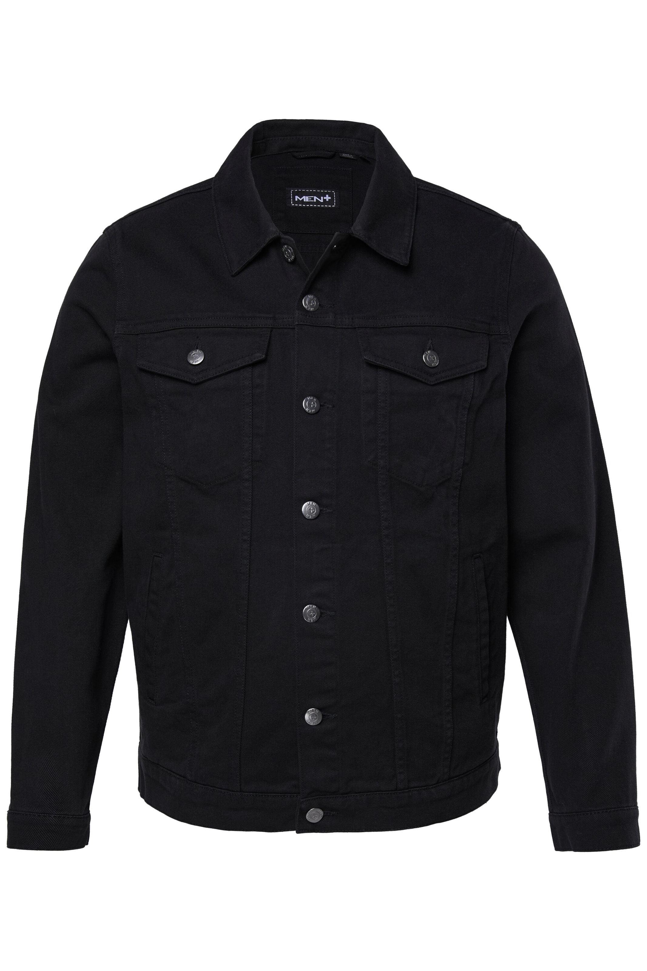 Men Plus Between-season jacket in Black: front