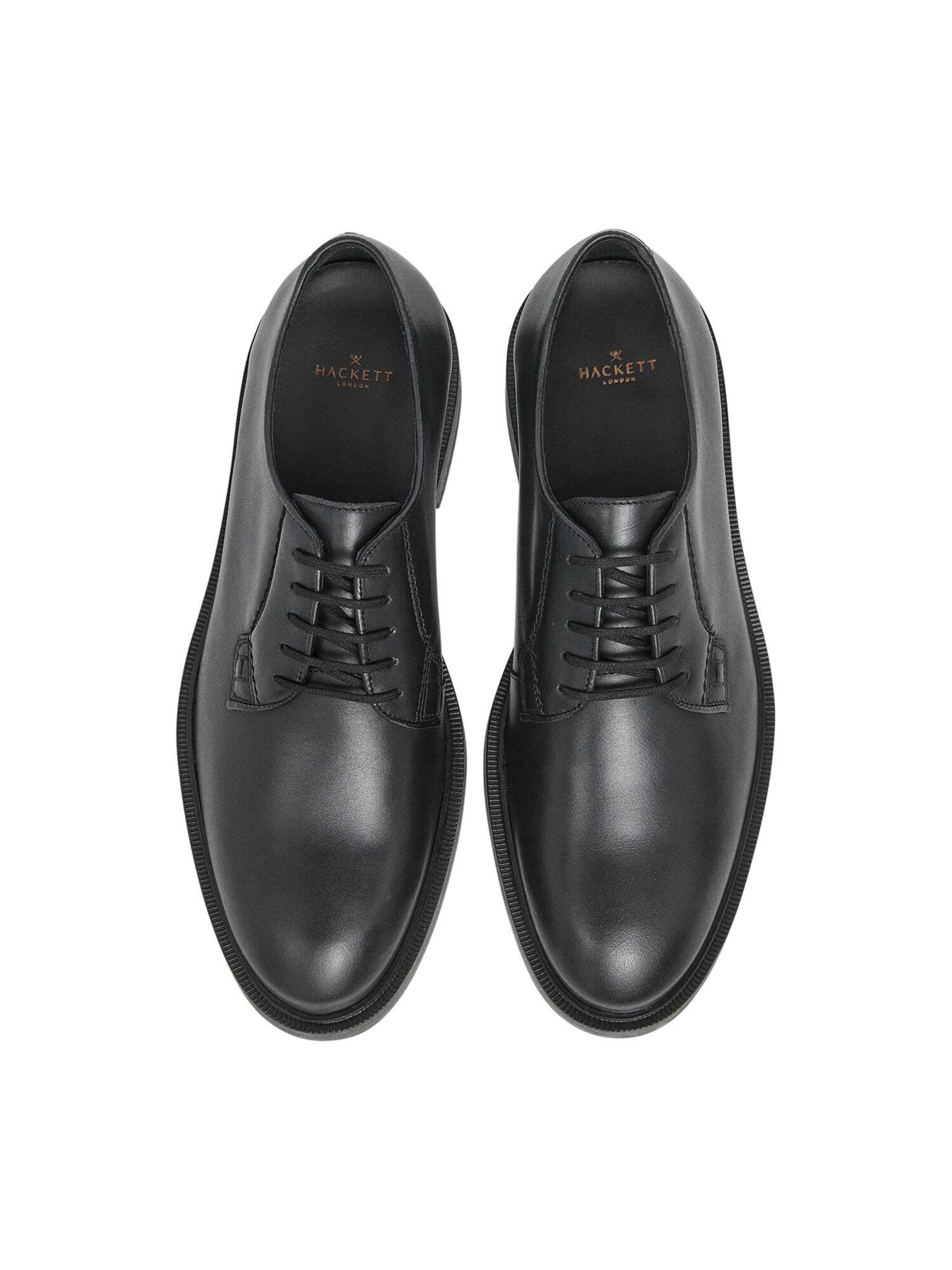 Hackett London Schnürschuh 'Egmont Accent' in Schwarz
