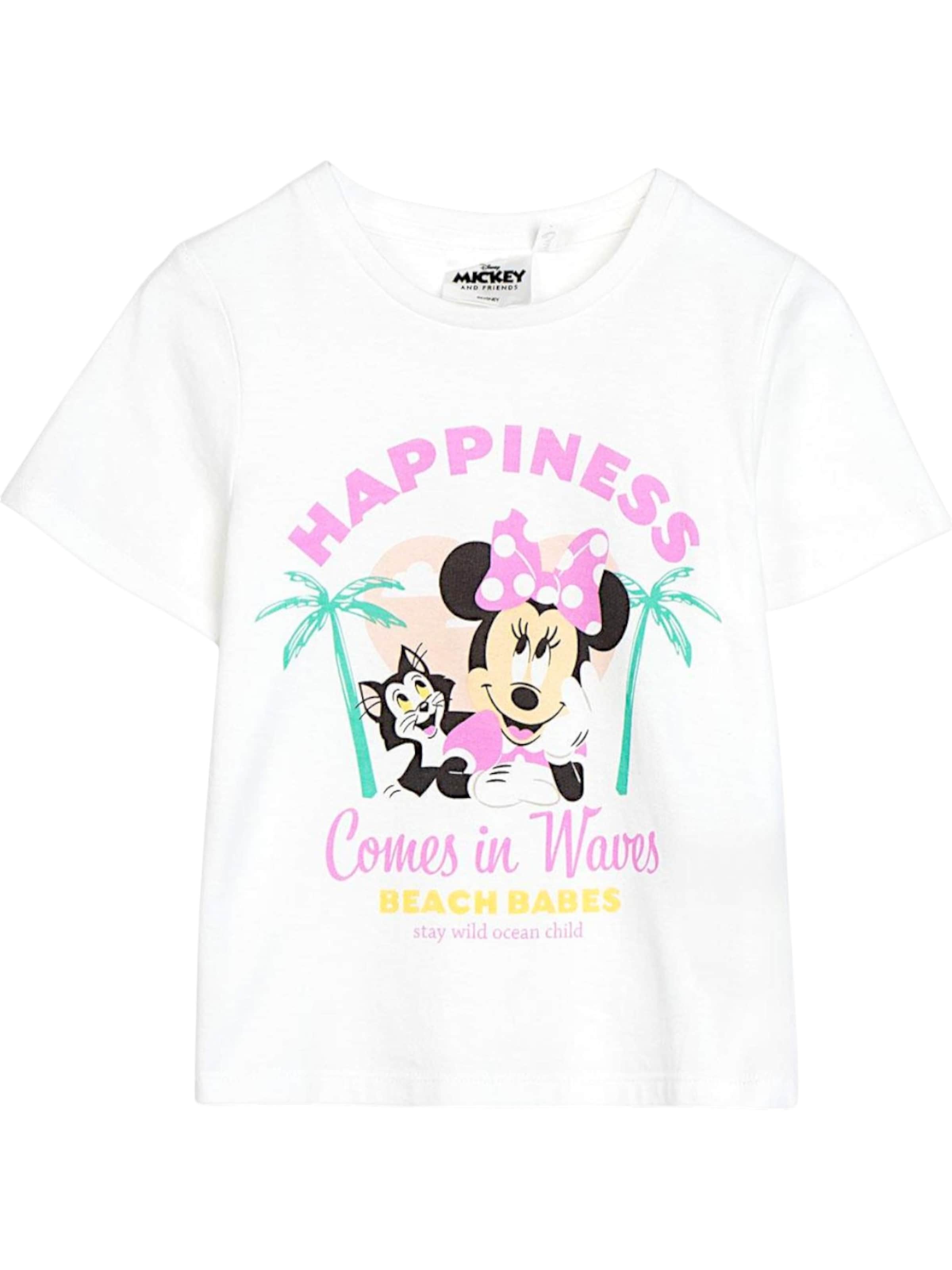 Disney Minnie Mouse Shirt 'Minnie Mouse'‌ in Weiß: Vorderseite