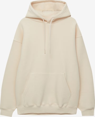 Pull&Bear Sweatshirt in Beige: predná strana