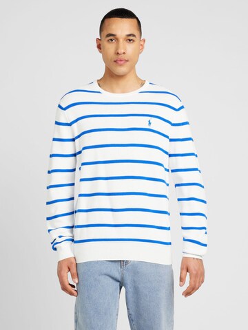 Pull-over Polo Ralph Lauren en blanc : devant