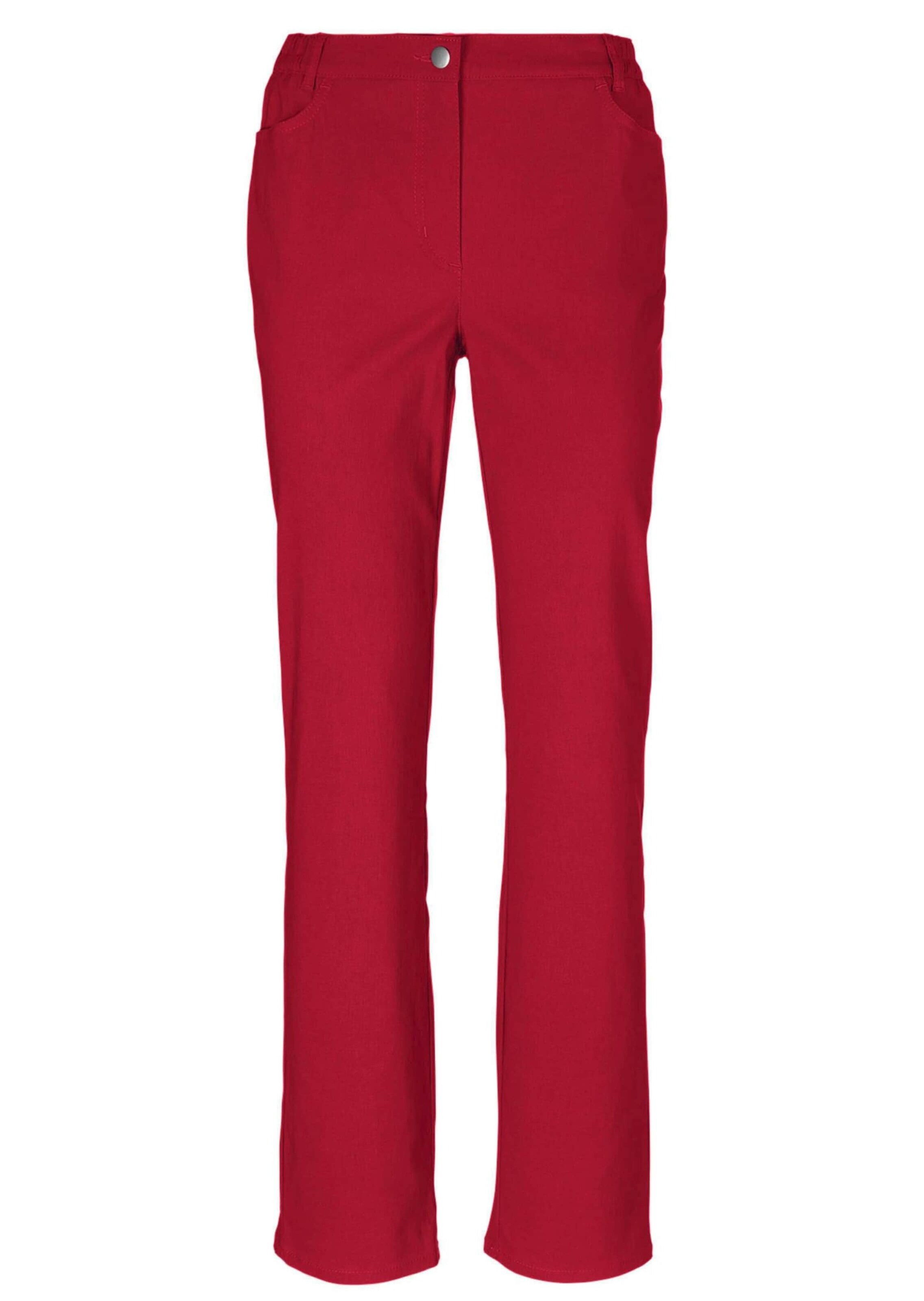 Goldner Broek ' CARLA' in Rood: voorkant