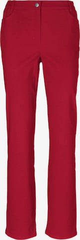 Goldner Broek ' CARLA' in Rood: voorkant