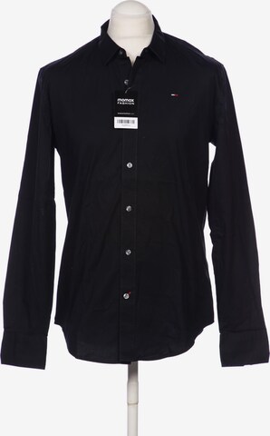 Tommy Jeans Button Up Shirt in XL in Black: front