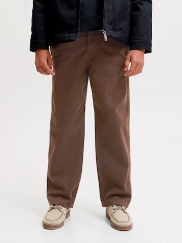 Jack & Jones Junior Baggy Pants 'JPSTALEX ANDREJ' in Brown: front