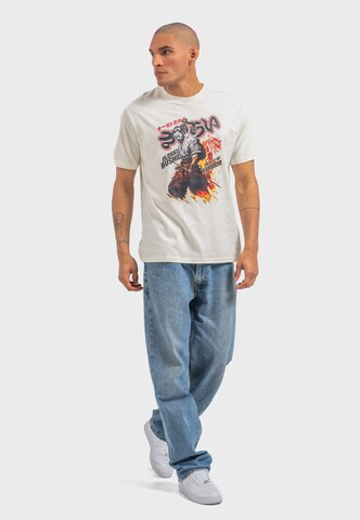 Oldskull Shirt 'Japanese Samurai Warrior' in White