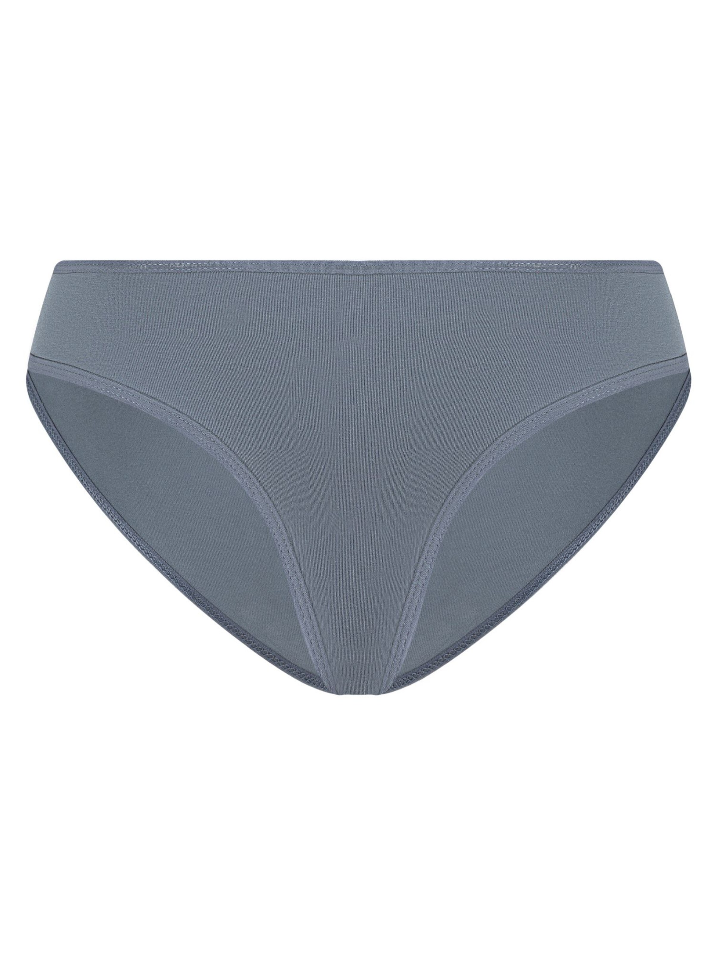 Albero Natur Slip 'Klassischer Bio-Baumwoll Damen Slip'‌‌‌‌‌ in Blau: Vorderseite