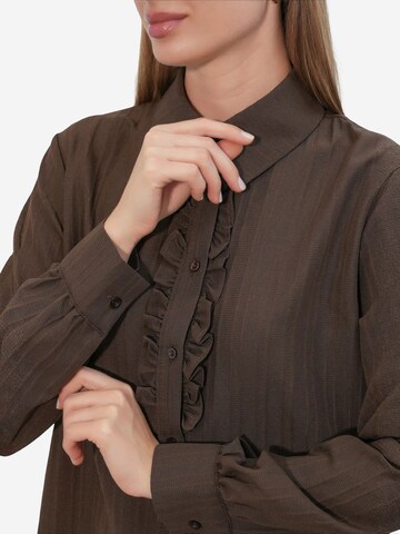 Bigdart - Blusa 'Hemden' em castanho