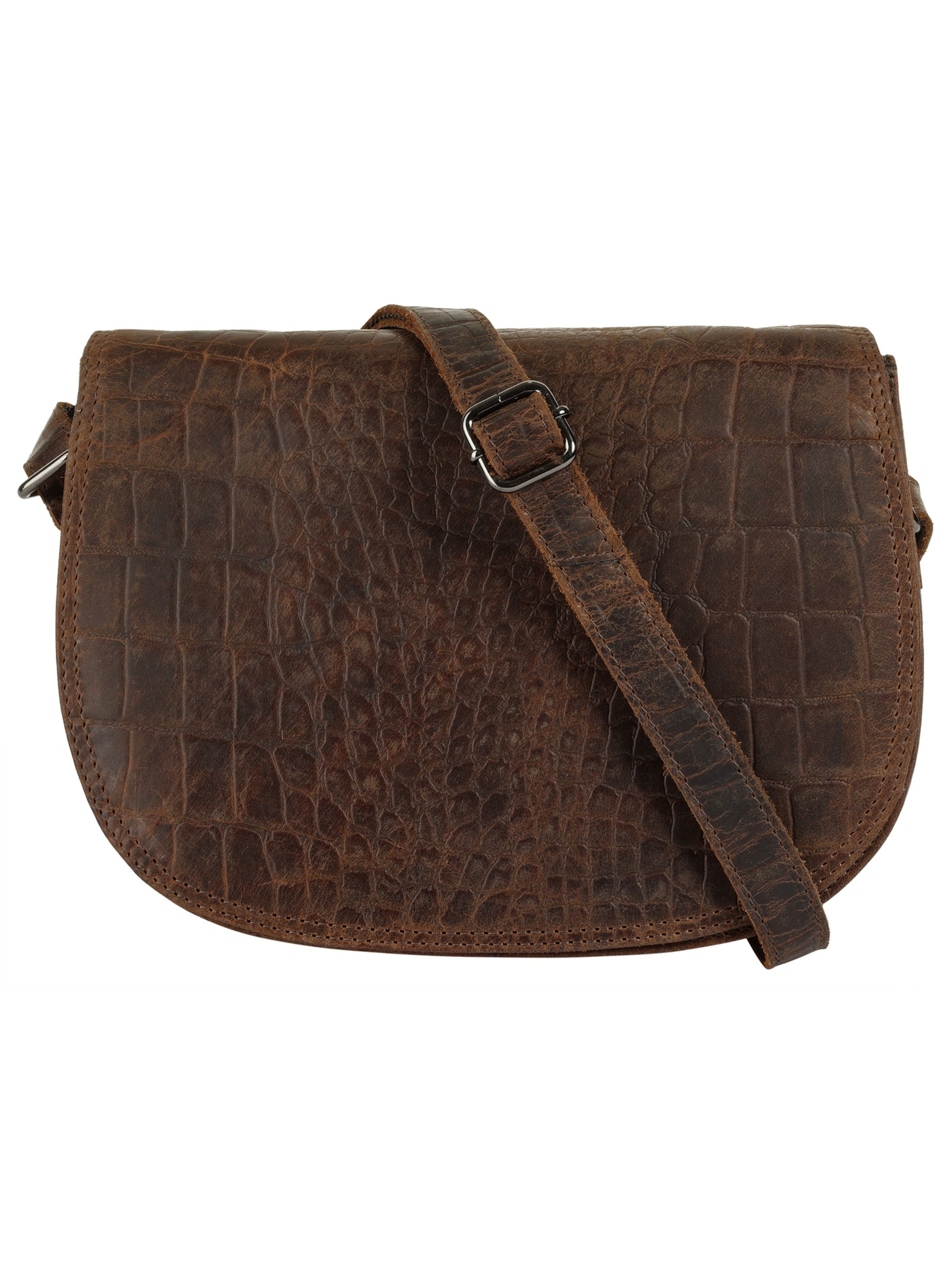 Cluty Crossbody Bag in Brown: front