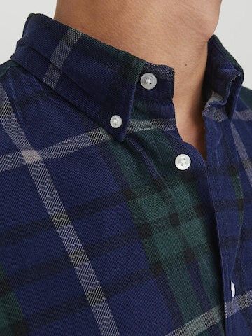 JACK & JONES Regular fit Button Up Shirt in Blue