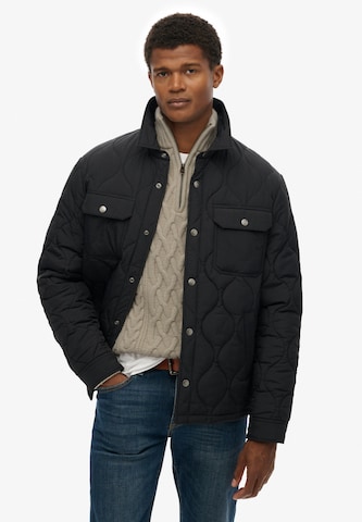 Veste mi-saison Superdry & Co en noir : devant