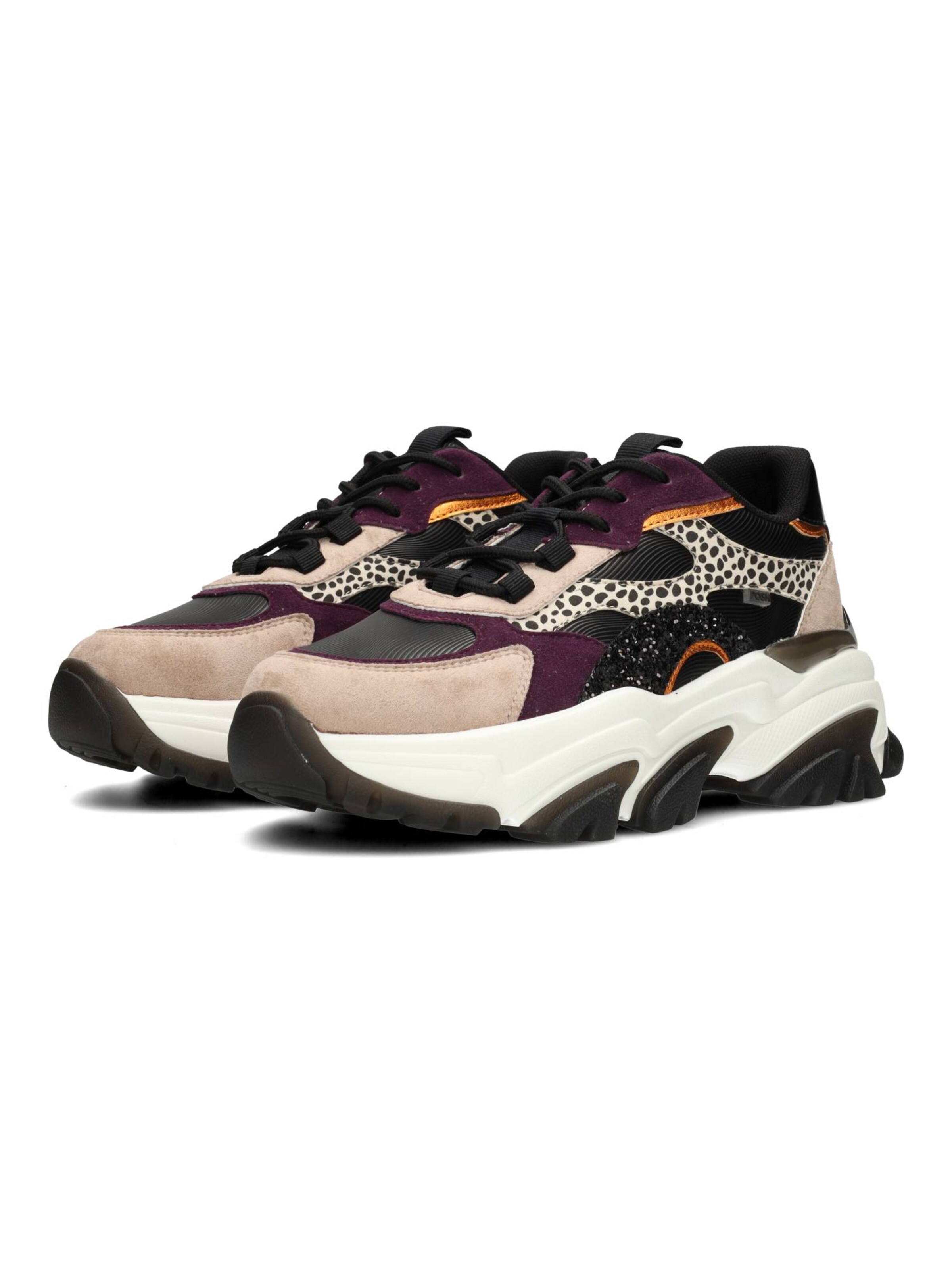 Baskets basses 'POLLY' POSH by Poelman en mélange de couleurs